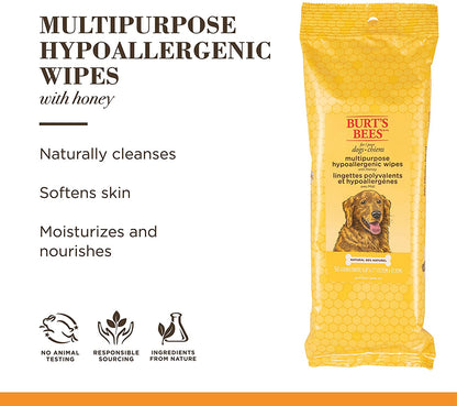 Multipurpose Grooming Wipes - Puppy & Dog Wipes for All Purpose Cleaning & Grooming - Cruelty Free, 50 Ct Pet Wipes, Puppy Supplies