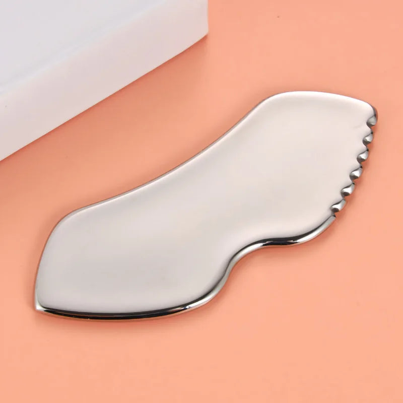 Stainless Steel Gua Sha Board Face Massager Guasha Massage Tool for Face Body Facial Scraping Plate SPA Muscle Guasha Scraper