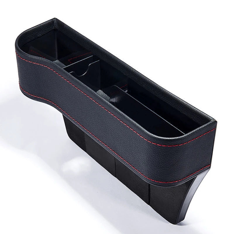 Leather Car Cup Holder Seat Organizer Holder Auto Seat Gap Storage Box Organizer